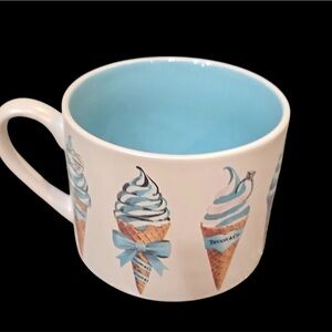 Tiffany & Co. Ice Cream Cone Design Ceramic Mug, NWT